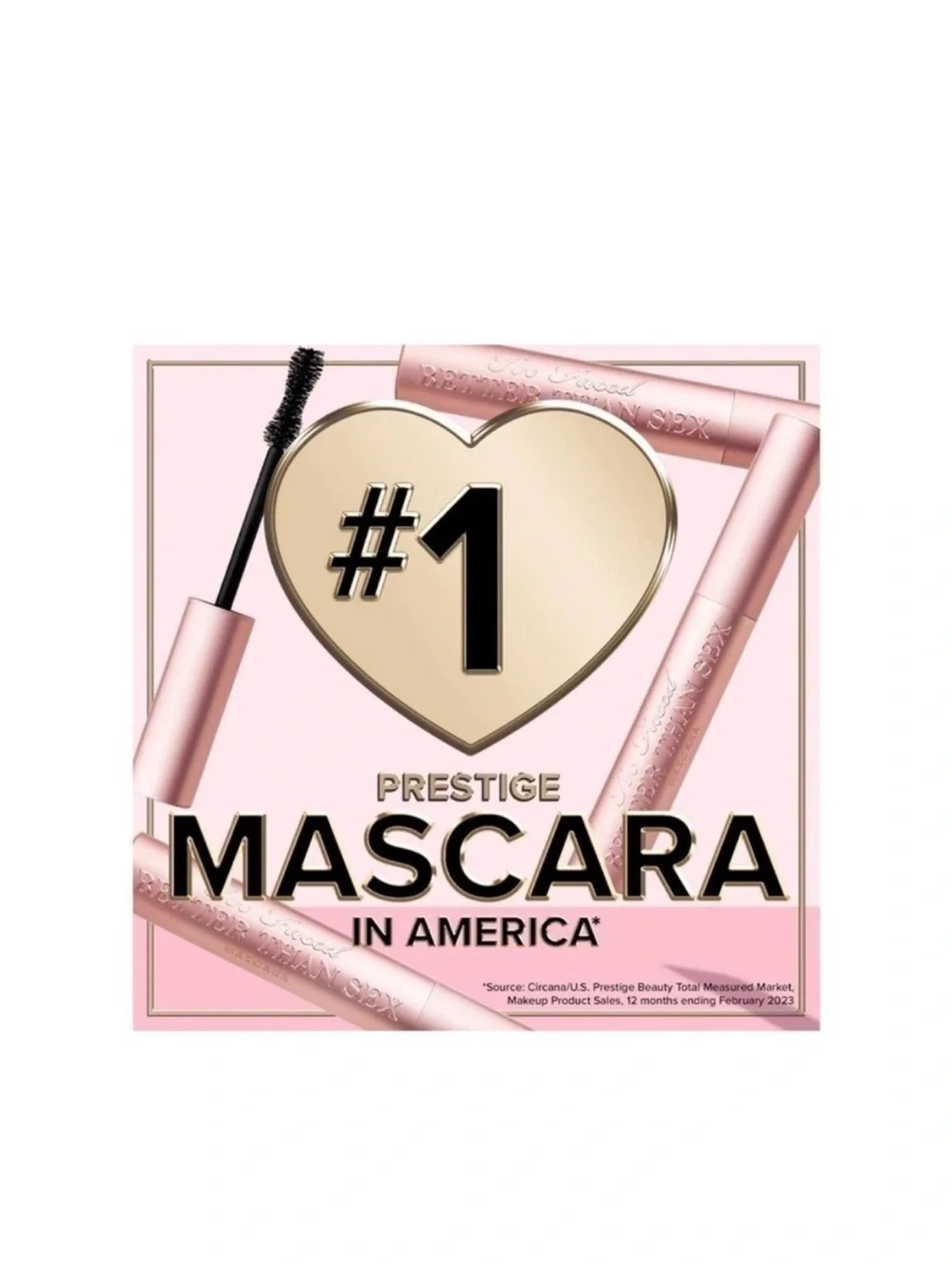 New- Too Faced Better Than Sex Mascara - Black- full size